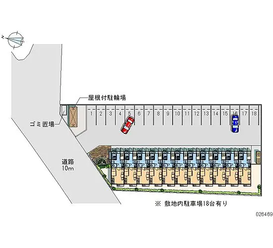 ★手数料０円★伊賀市西明寺　月極駐車場（LP）